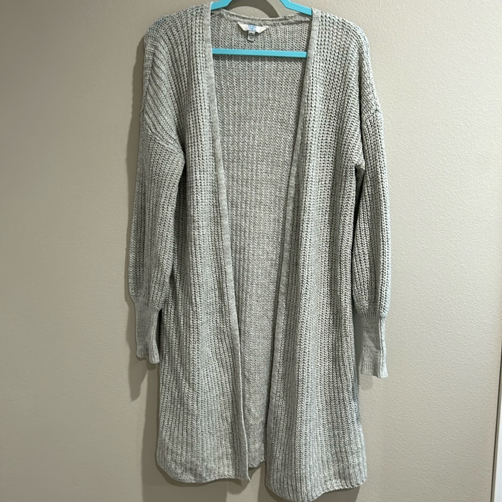 Time and Tru Long Duster Cardigan